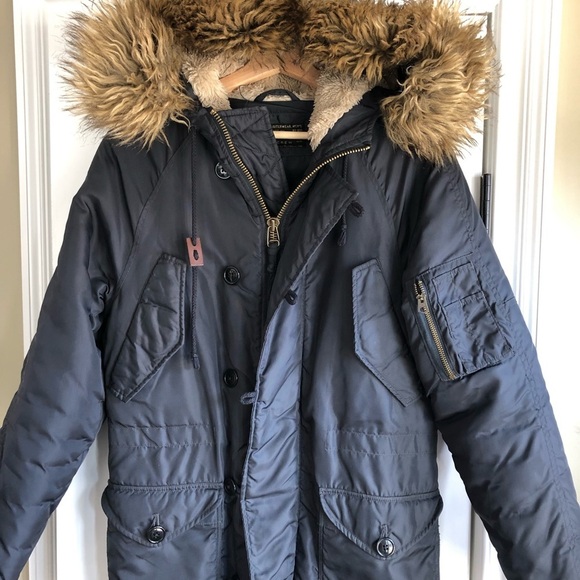J. Crew Navy Snorkel Winter Coat - Picture 1 of 4